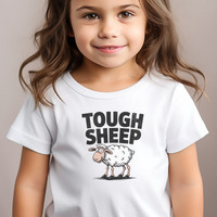 Funny Tough Sheep - White