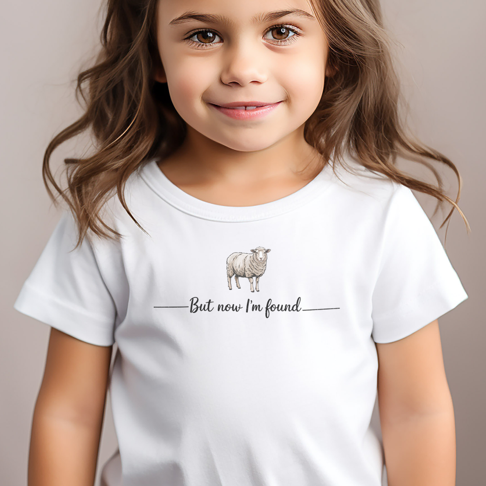 But Now Im Found Sheep Toddler T Shirt - White
