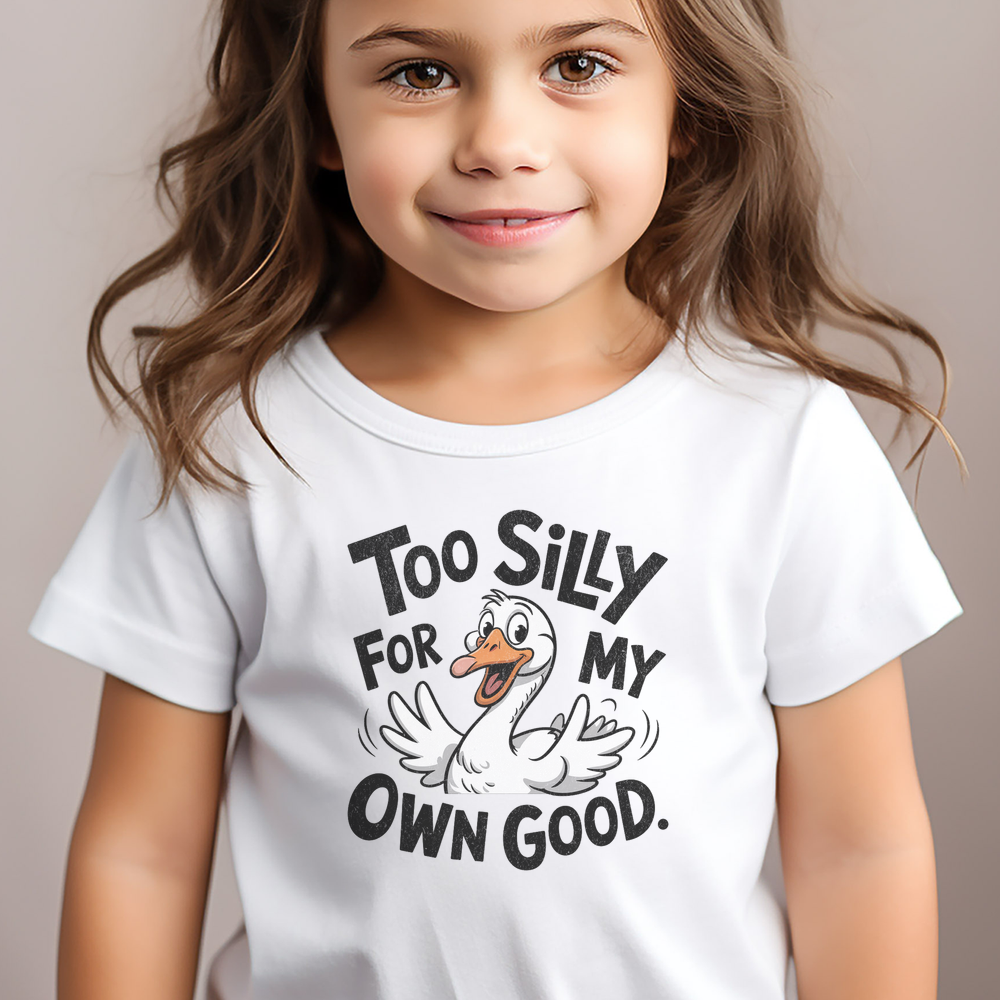 Silly Goose Toddler T Shirt - White