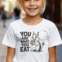 You Are What You Eat Child T Shirt - White