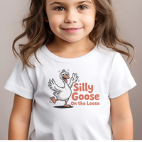 Silly Goose On The Loose Toddler - White