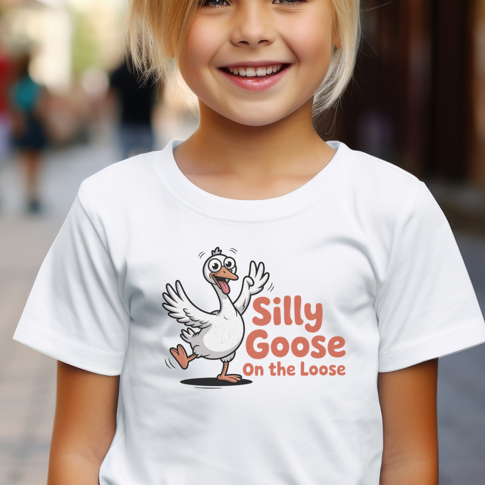 Silly Goose On The Loose Child - White