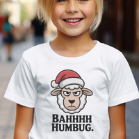 Bahhh Humbug Christmas Child - White