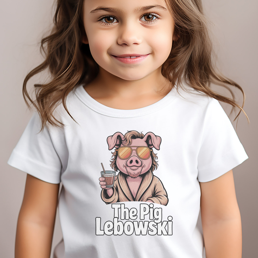 The Pig Lebowski Toddler - White