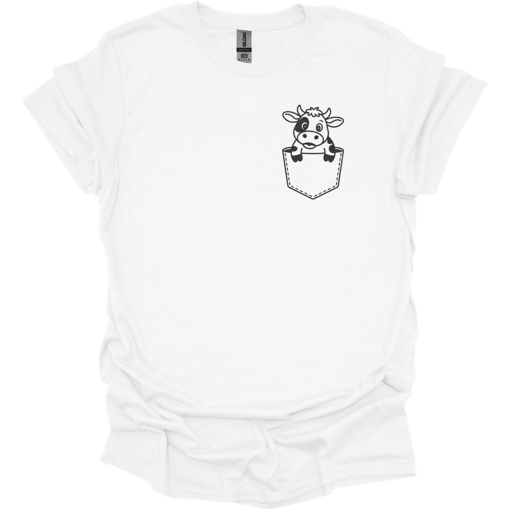 Cow In Pocket - White