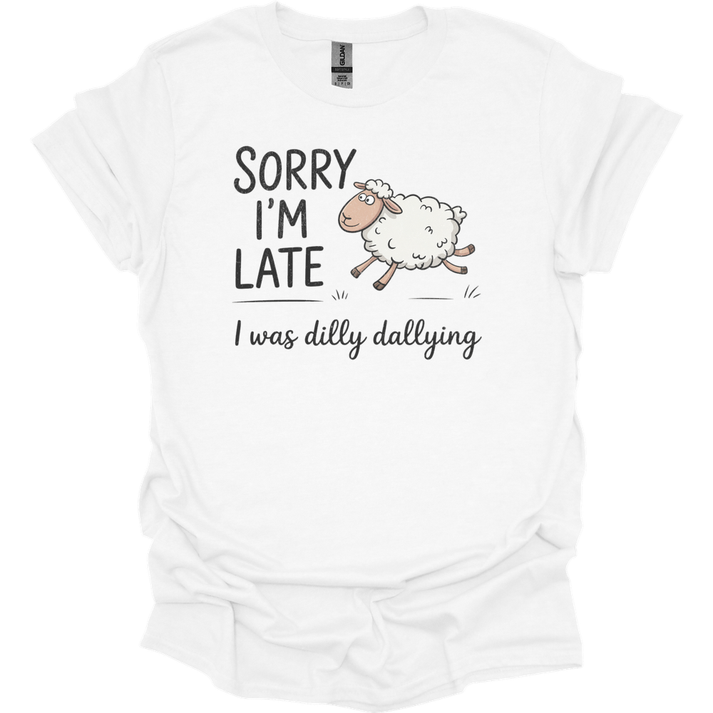 Dilly Dallying Sheep - White