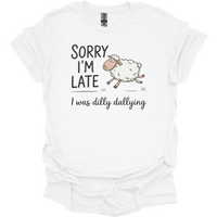 Dilly Dallying Sheep - White