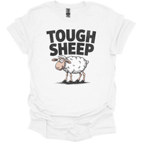 Funny Tough Sheep - White