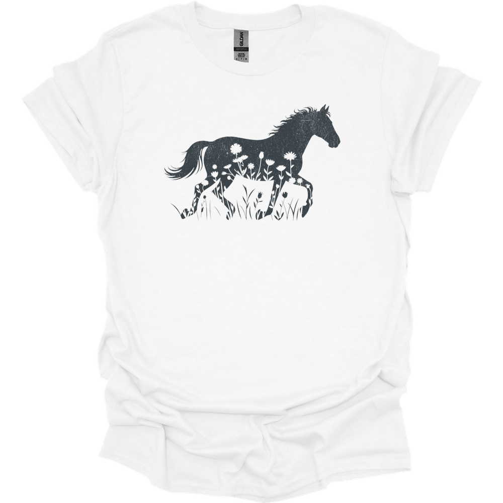 Flower Horse - White