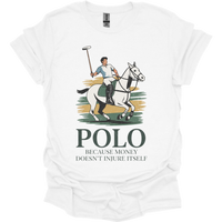 Polo Because Money Doesnt Injure Itself - White