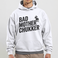 Bad Mother Chukker (Adult Hoodie) - White