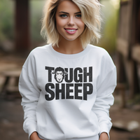 Tough Sheep (Adult Sweatshirt) - White
