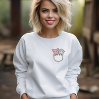 Sheep And Pig In Pocket - White