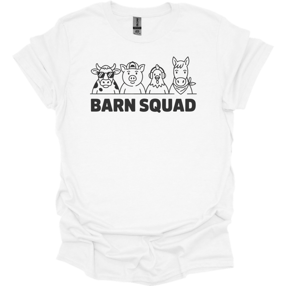 Barn Squad Adult Unisex Tee - White