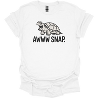 Awww Snap Adult Dark - White