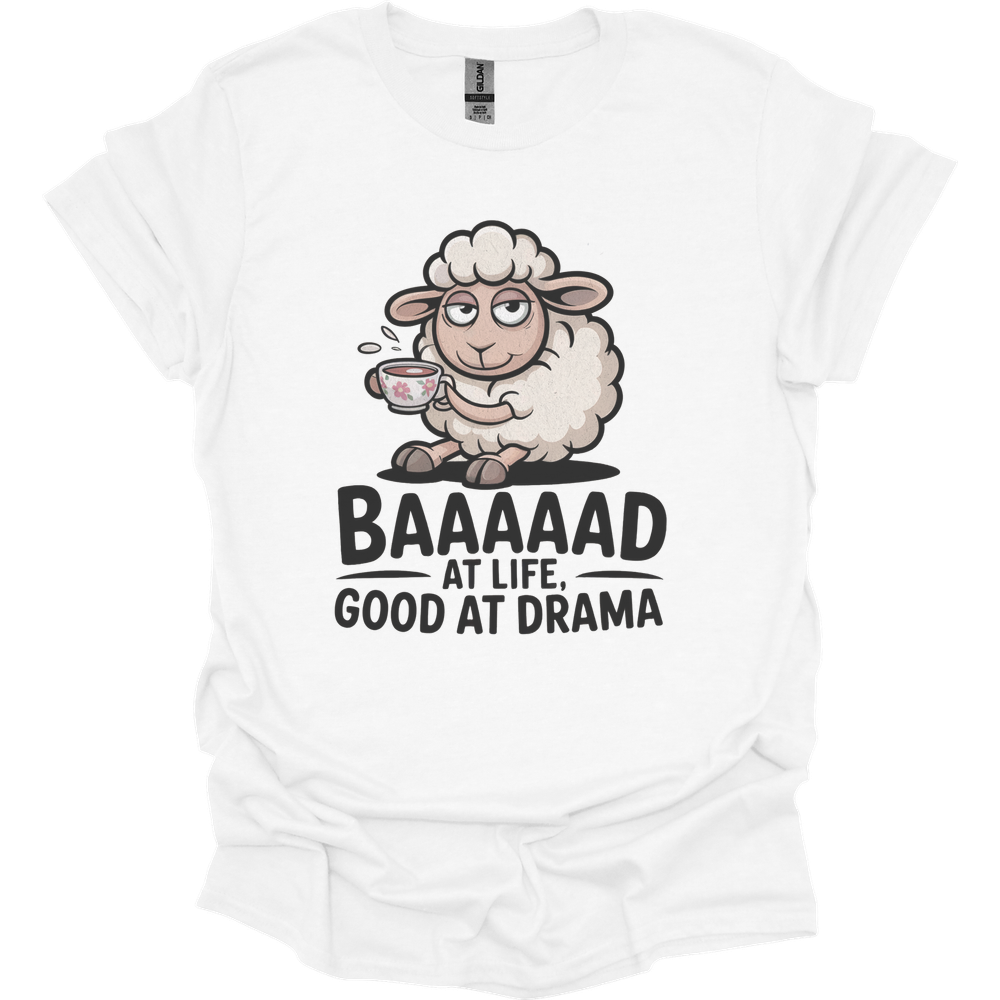 Baaad At Life Good At Drama Adult Dark - White