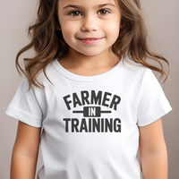Farmer In Training Toddler Dark - White