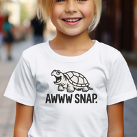 Awww Snap Child Dark - White
