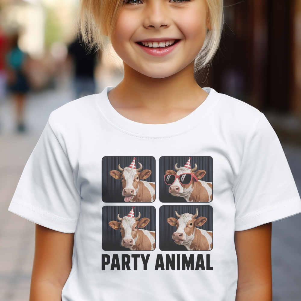 Party Animal Child Dark - White