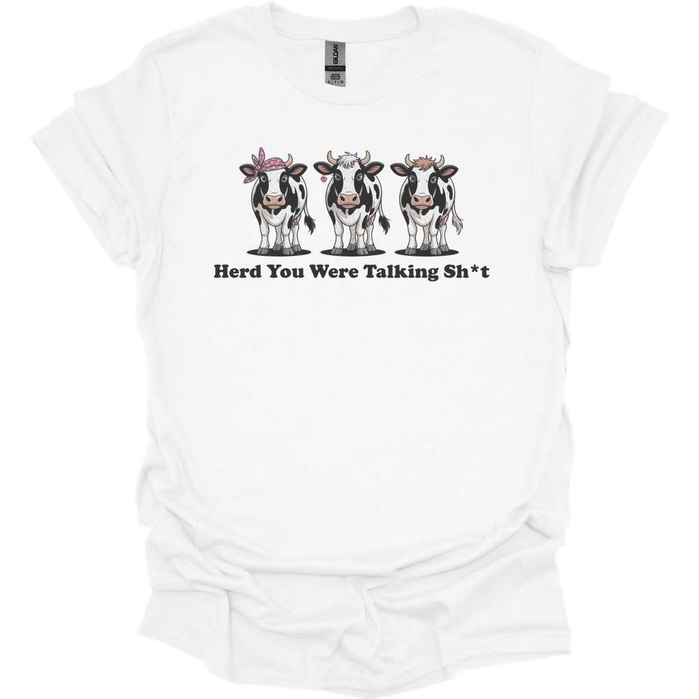 Herd You Were Talking Cows - White