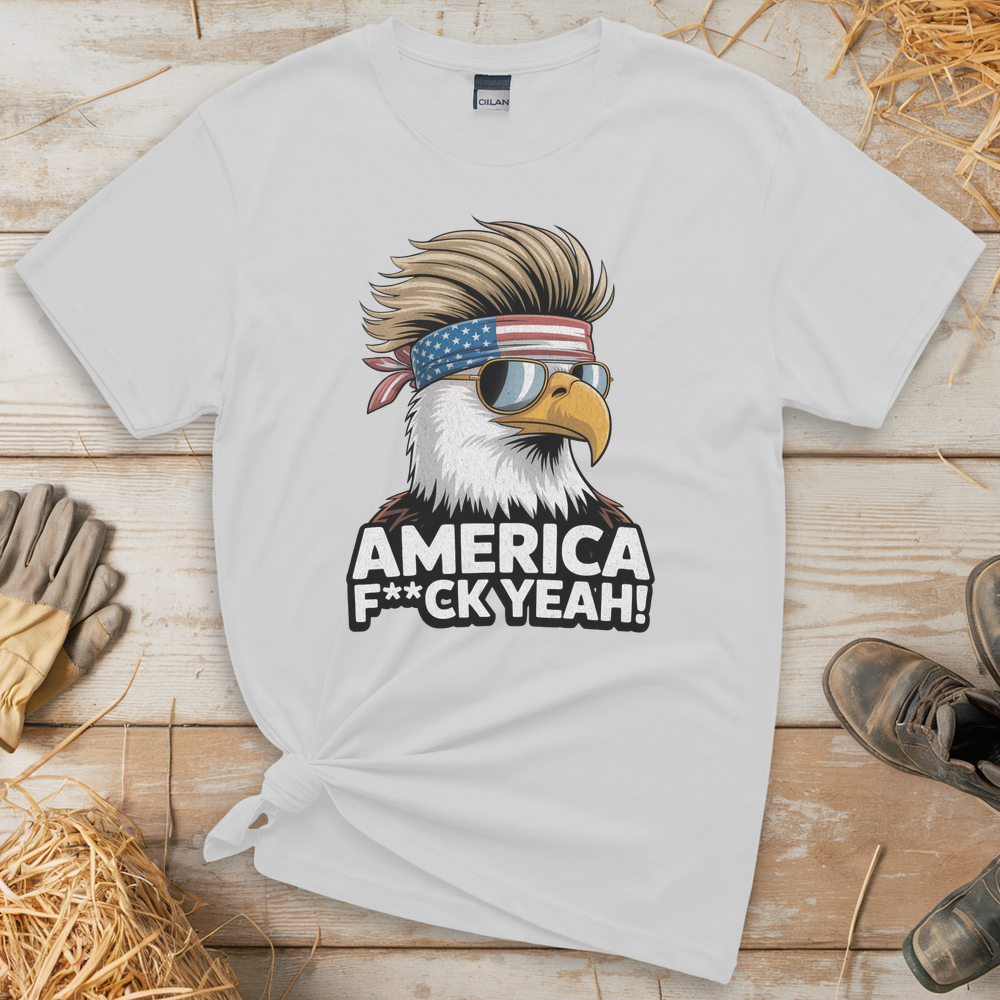 American Patirot Eagle (Adult Unisex T-Shirt) - White