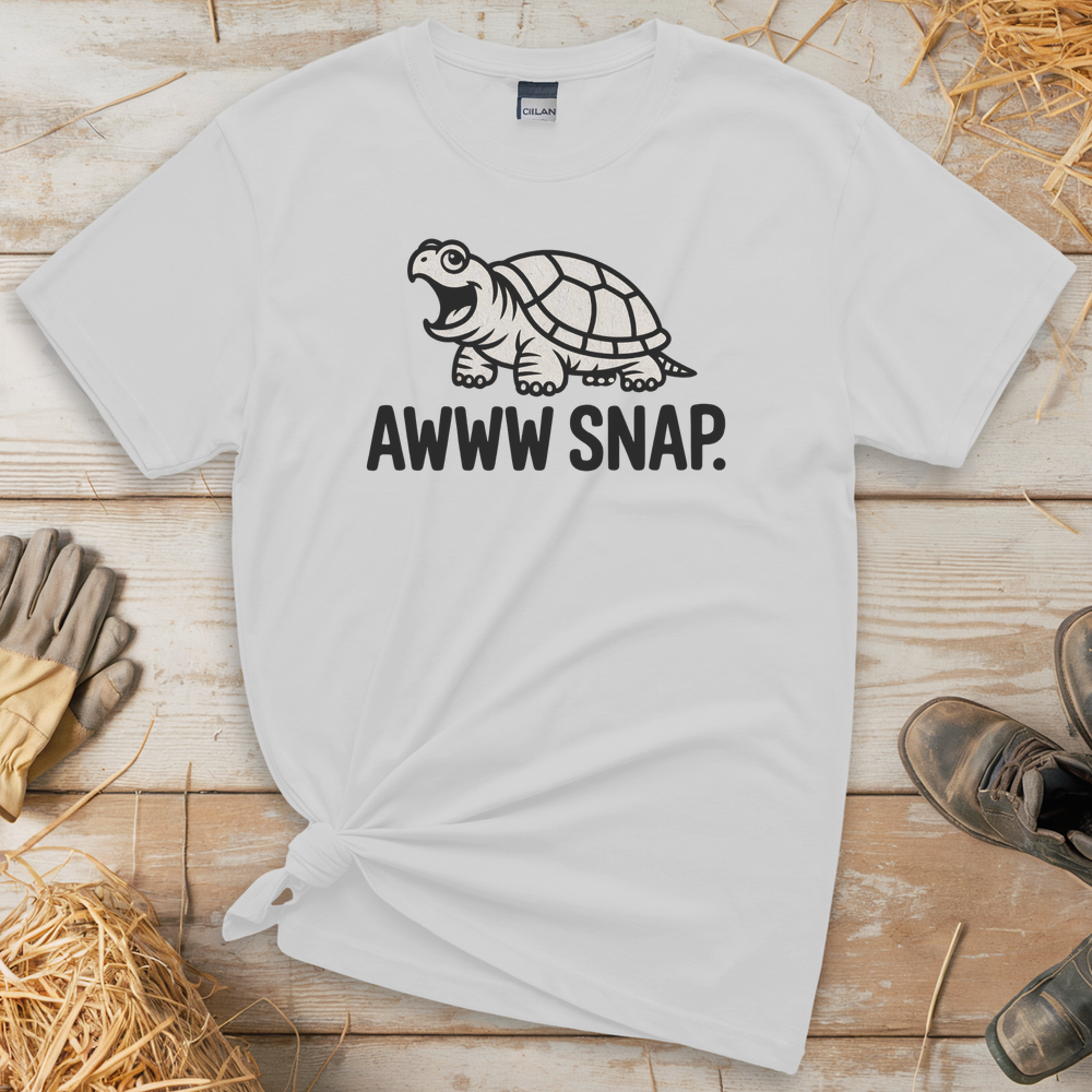 Awww Snap (Adult Unisex Tee) - White