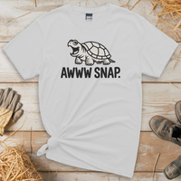 Awww Snap (Adult Unisex Tee) - White