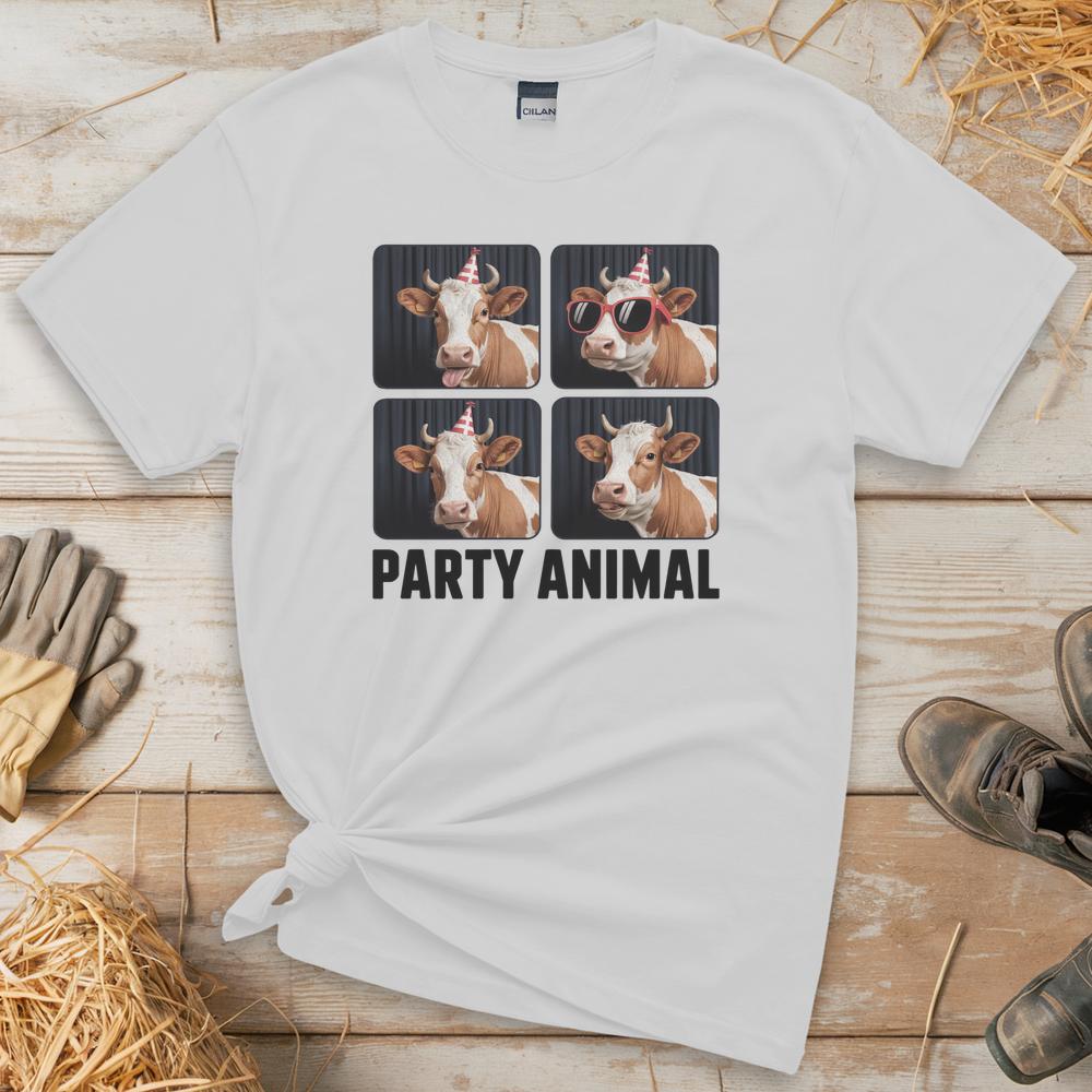 Party Animal (Adult Unisex Tee) - White