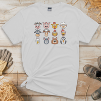 Barnyard Animals (Adult Unisex Tee) - White