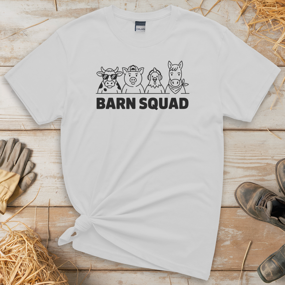 Barn Squad (Adult Unisex Tee) - White