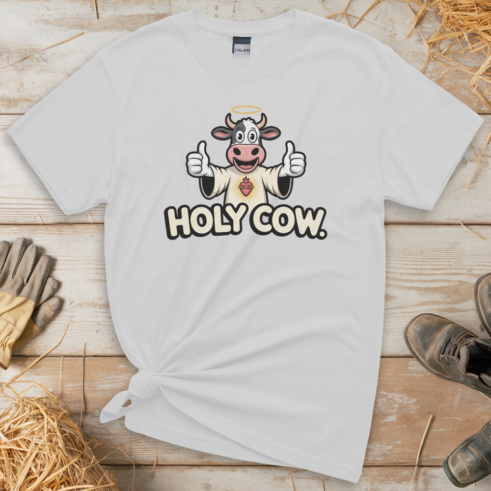 Holy Cow Adult (Unisex Tee) - White