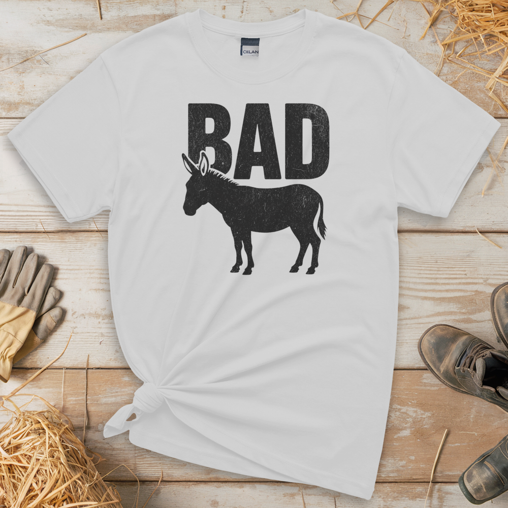 Bad Ass (Adult Unisex Tee) - White