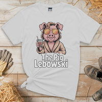 The Pig Lebowski (Adult Unisex Tee) - White