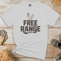 Free Range (Adult Unisex Tee) - White