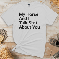 Horse Talk Sh T Tee - White