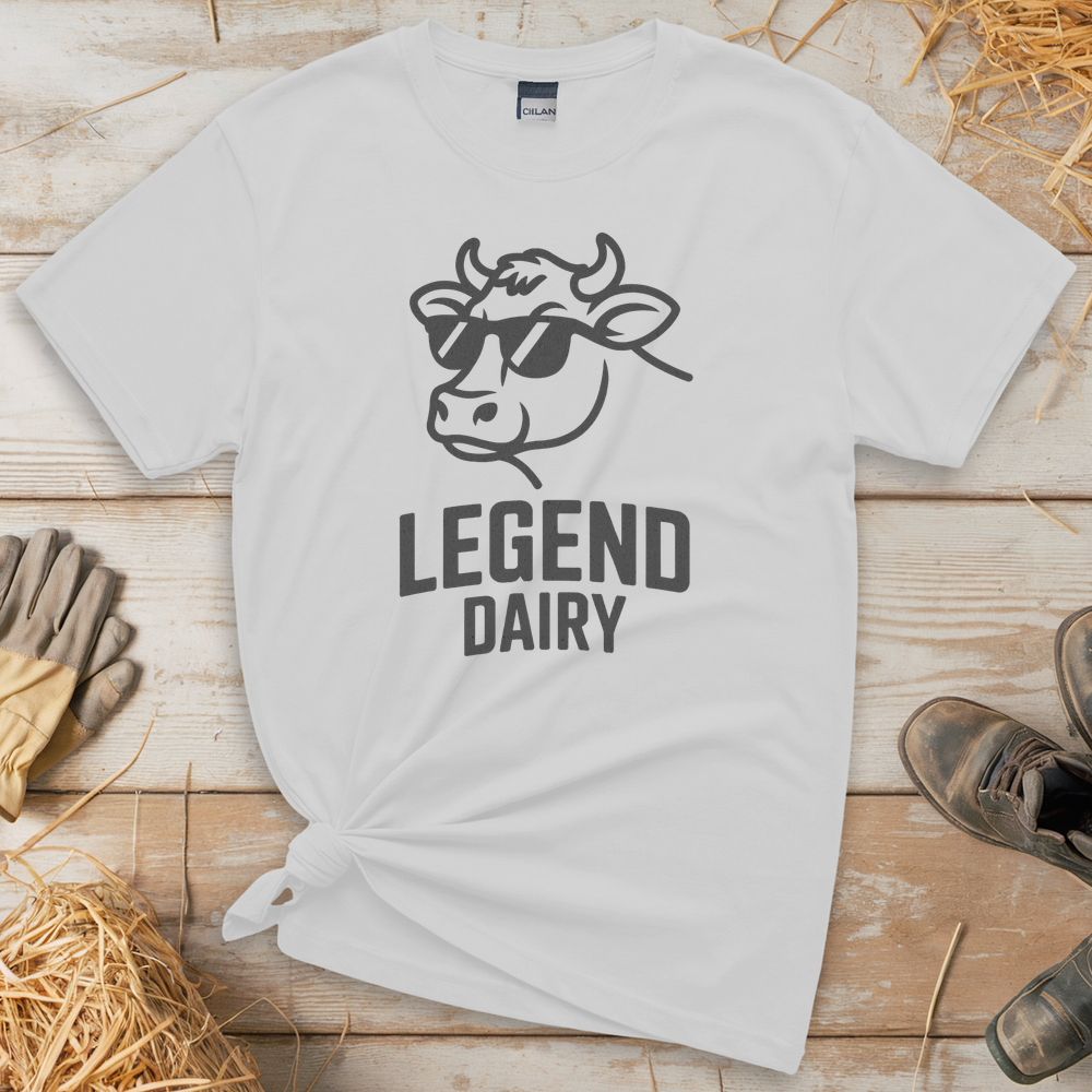 Legend Dairy Adult Tee - White