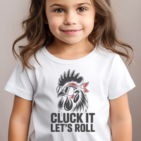 Lets Roll Toddler Tee - White