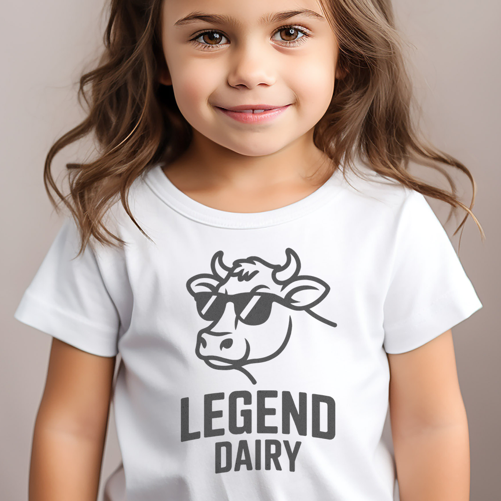 Legend Dairy Toddler Tee - White