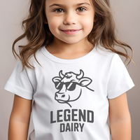 Legend Dairy Toddler Tee - White