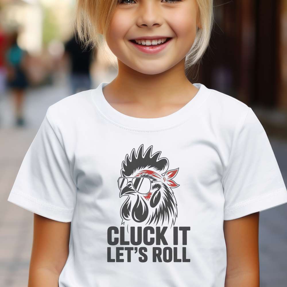 Lets Roll Child Tee - White