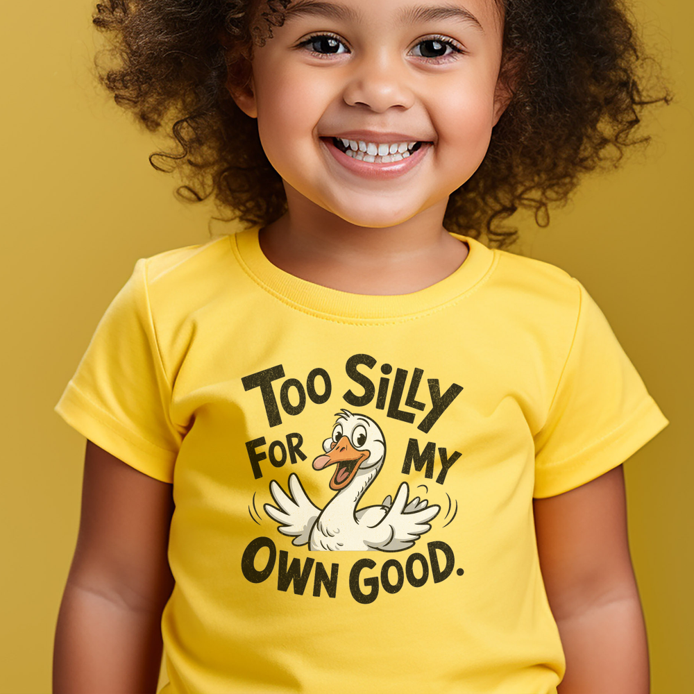 Silly Goose Toddler T Shirt - Yellow