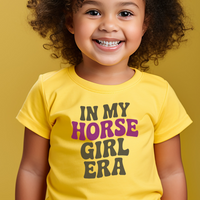 Horse Girl Era Toddler Tee - Yellow