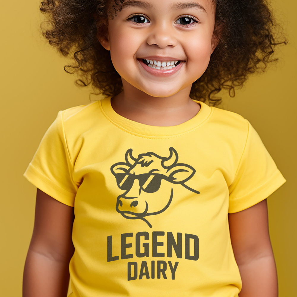 Legend Dairy Toddler Tee - Yellow