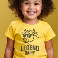 Legend Dairy Toddler Tee - Yellow