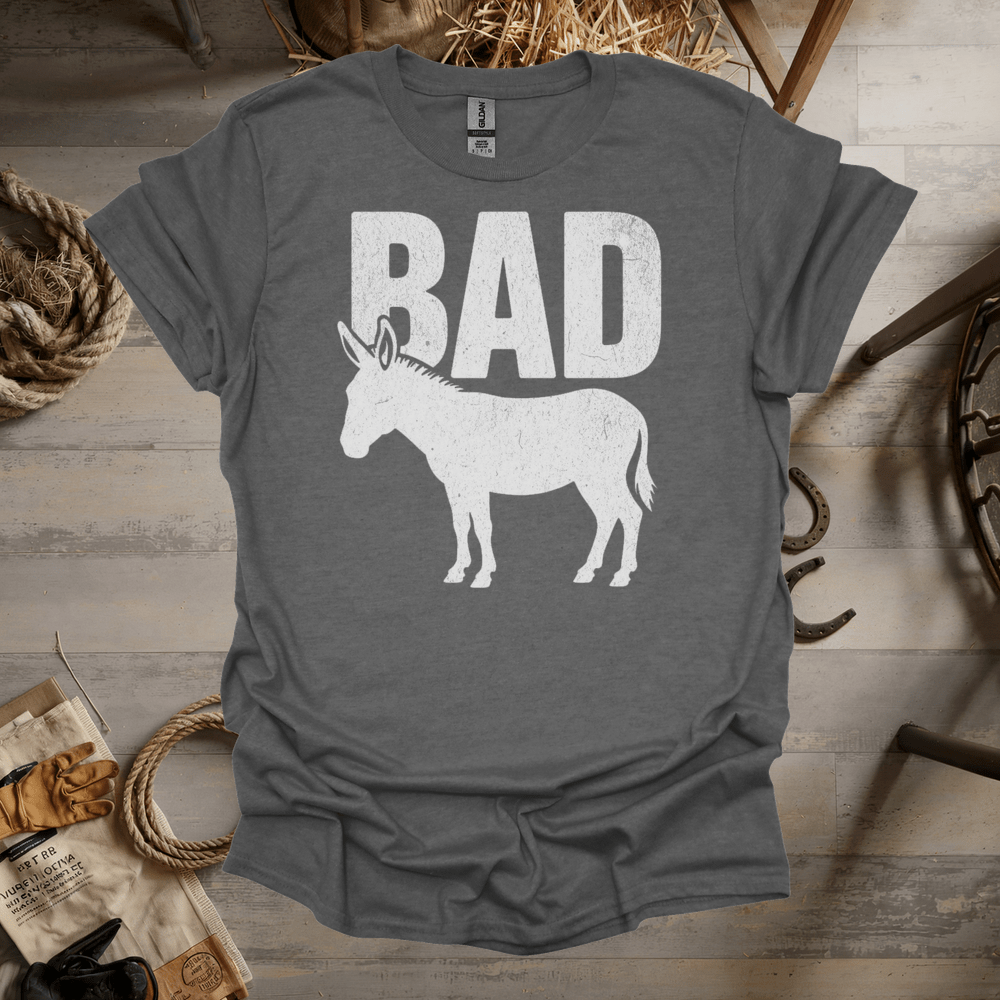 Bad Ass (Adult Unisex Tee) Graphite Heather / S