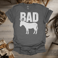 Bad Ass (Adult Unisex Tee) Graphite Heather / S
