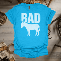 Bad Ass (Adult Unisex Tee) Heather Sapphire / S