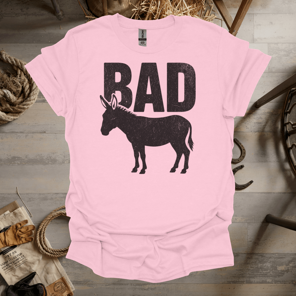 Bad Ass (Adult Unisex Tee) Light Pink / S
