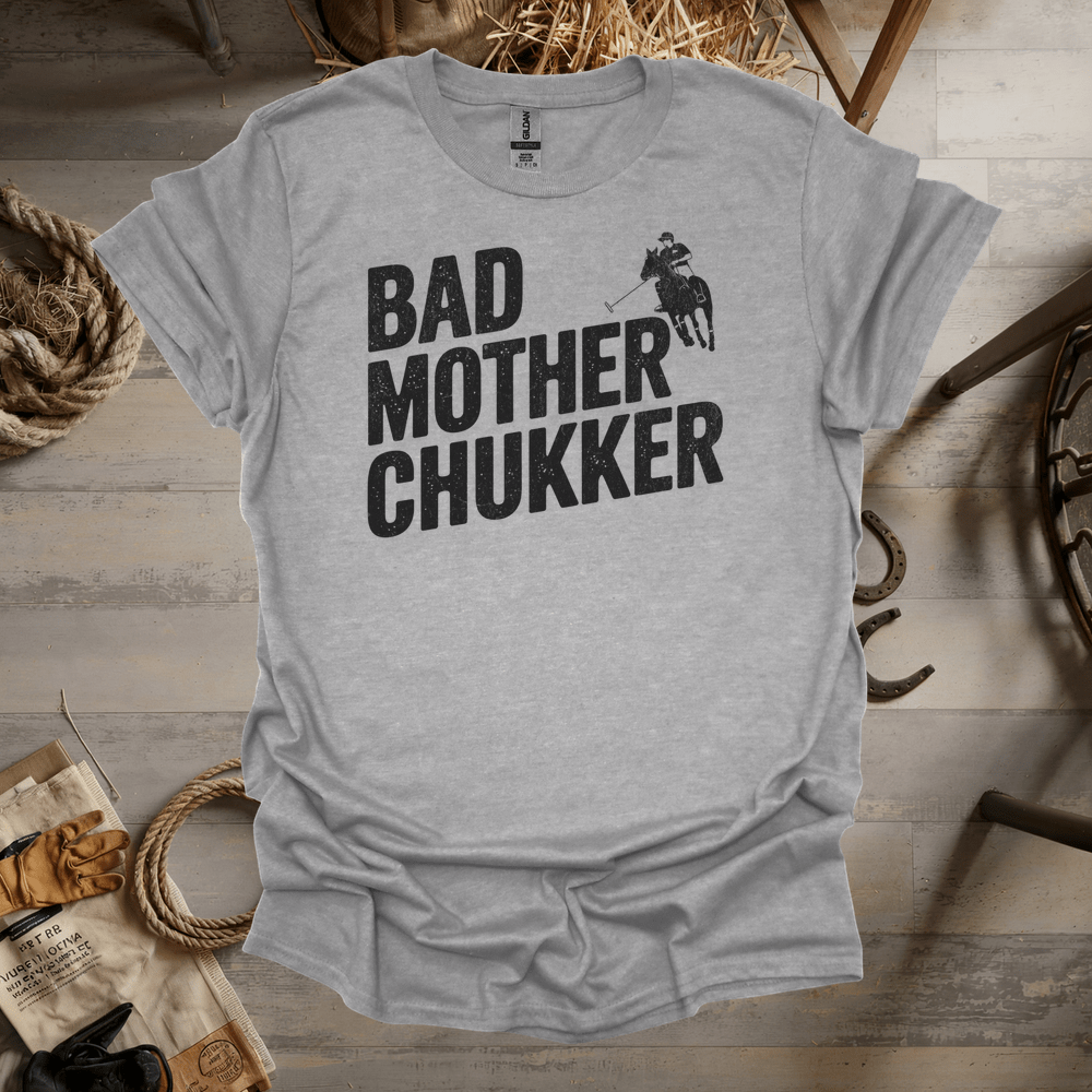 Bad Mother Chukker Polo (Adult Unisex Tee) Sport Grey / S
