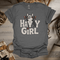 Hay Girl (Adult Unisex Tee) Graphite Heather / S